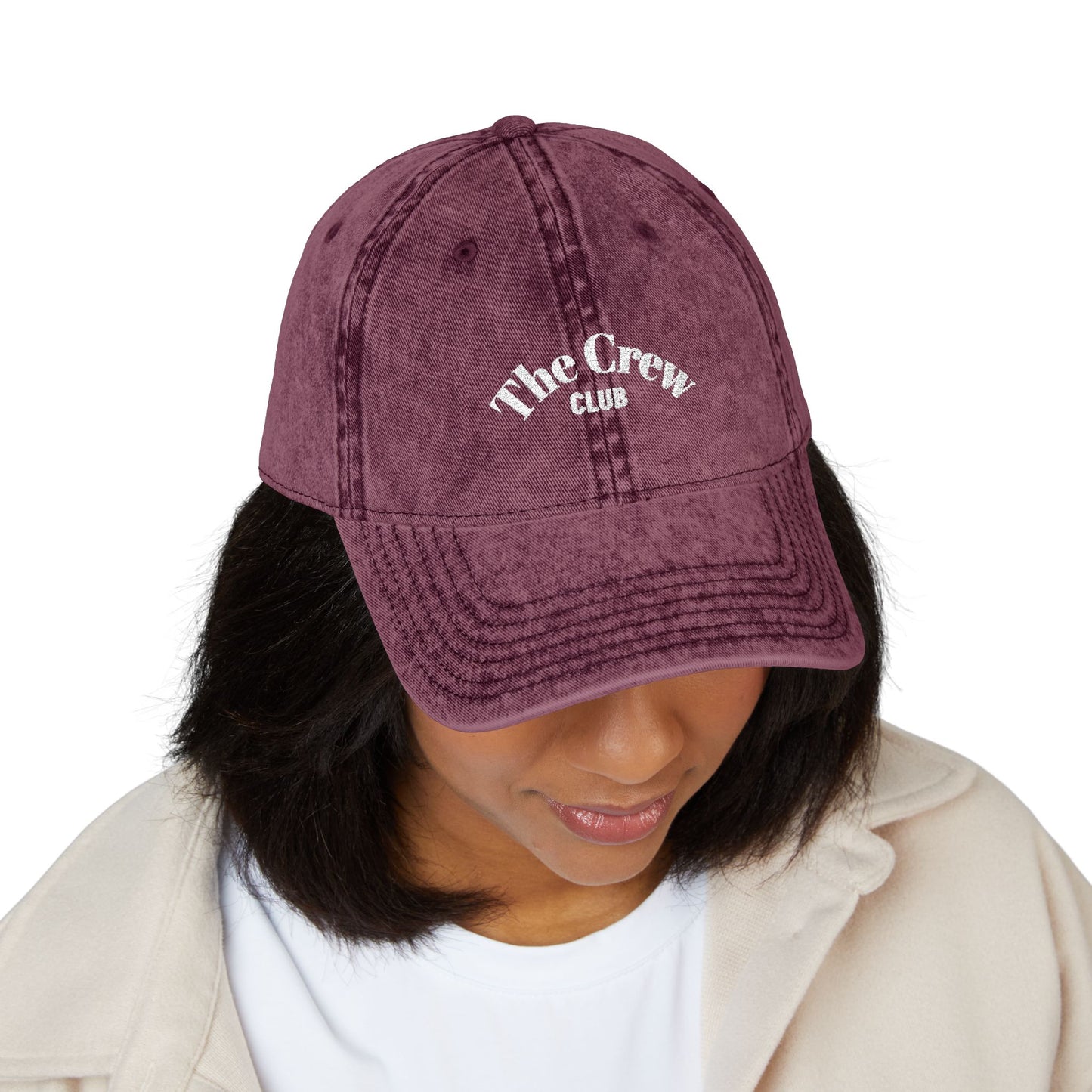 Vintage Embroidered Cap | The Crew Club