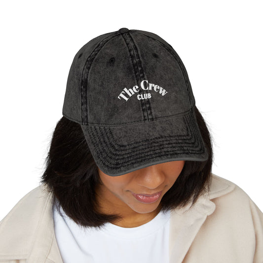 Vintage Embroidered Cap | The Crew Club